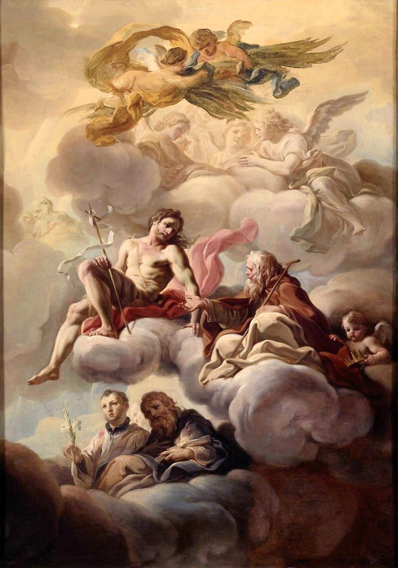 bozzetto for the ceiling of san nicola dei lorenesi church